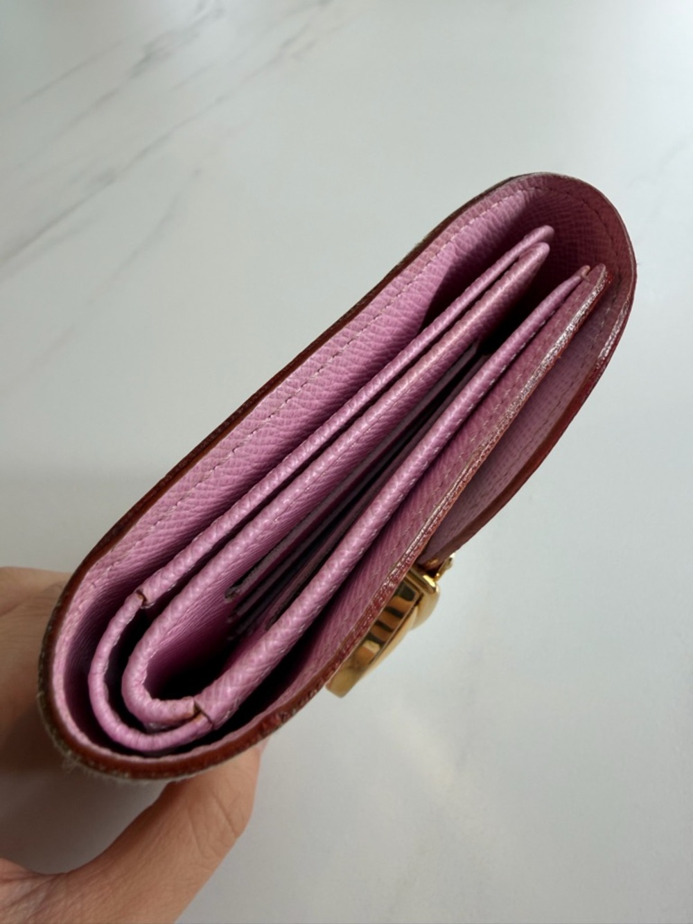 Louis Vuitton White Multicolor Monogram Compact Wallet with Gold Hardware - Picture 6 of 7